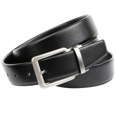 Ledergürtel ANTHONI CROWN, Herren, Gr. 95, schwarz, Leder, unifarben, Basic, Gürtel Ledergürtel, Klassischer Ledergürtel in schlichter Eleganz