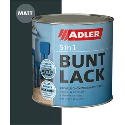 Bautenlacke Aqua 5in1-Buntlack Matt RAL7016 Anthrazitgrau 125ml 413200701618