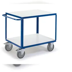 Rollcart Tischwagen ESD, schwer  06-7528ESD, Ladefläche: 1200x800mm, Tragkraft 600 kg, blau