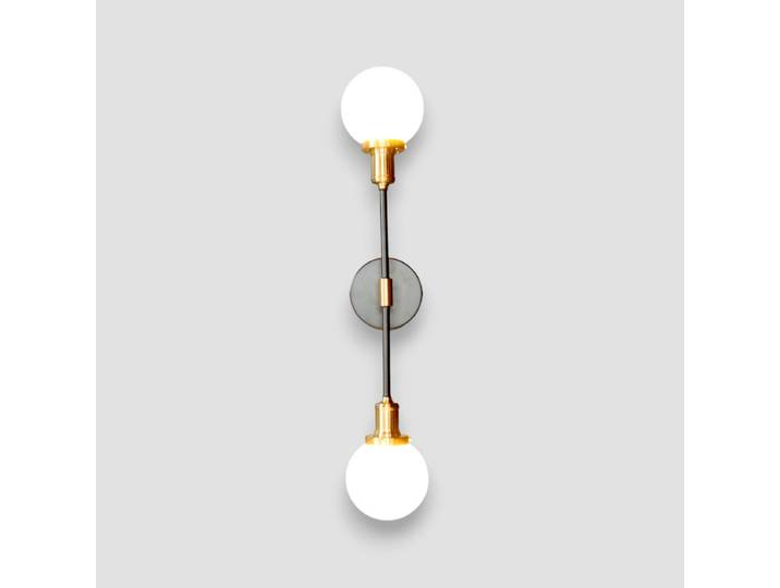 Applique murale BRASSERIE 2 Globes - H 83 cm