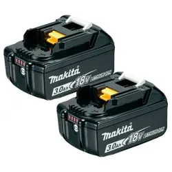Makita Akku SET | 2x BL1830B Li-Ion 18 V / 3,0