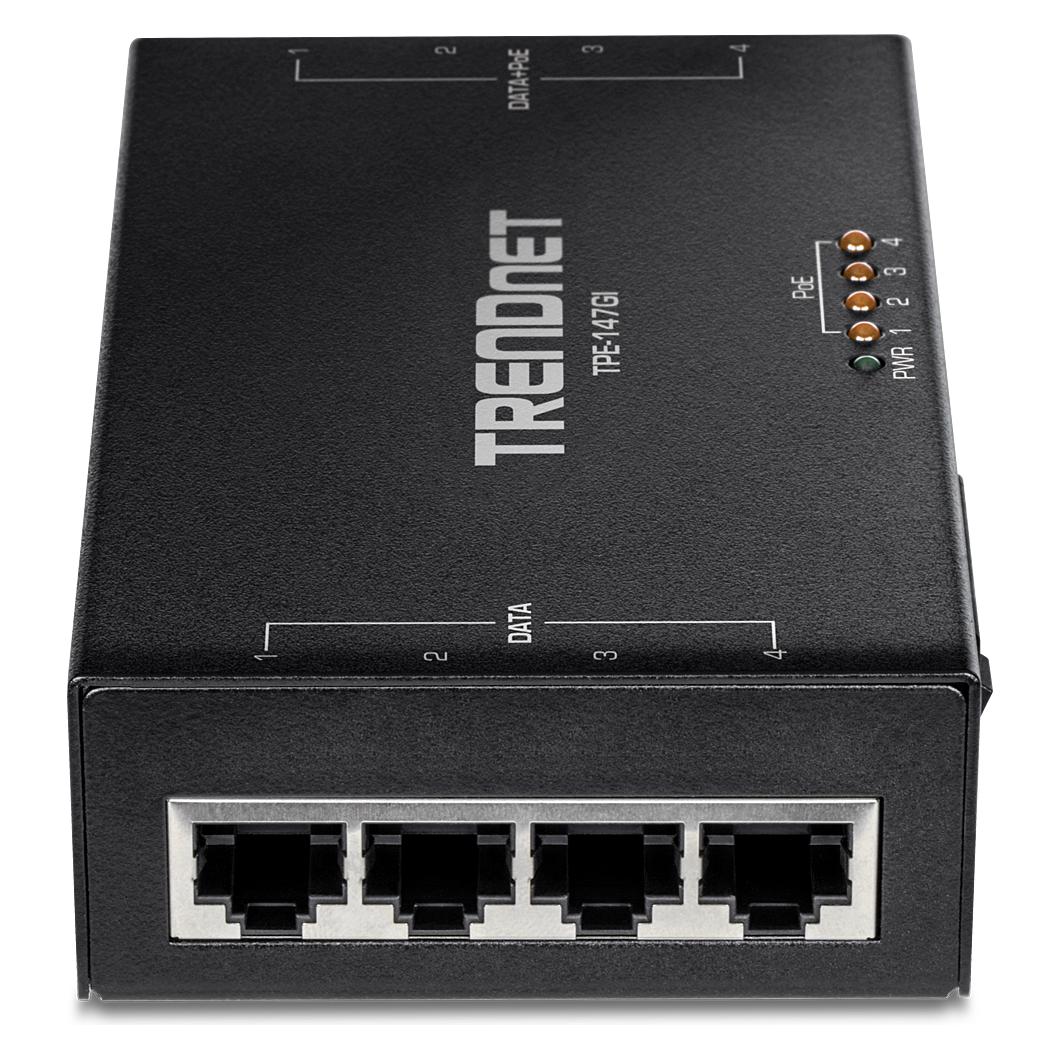 Trendnet 65W 4-Port Gigabit PoE+ (4 Ports) (TPE-147GI)