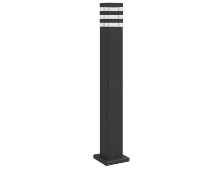 vidaXL Lampadaire d'extérieur avec sortie noir 80 cm aluminium