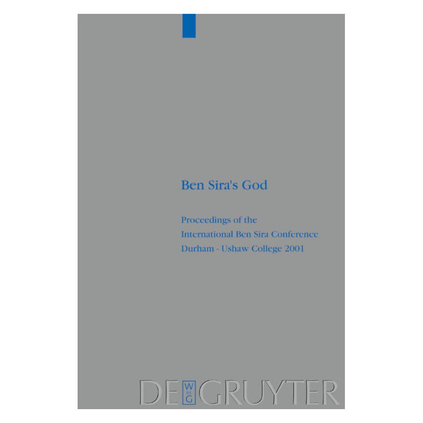 De Gruyter Ben Siras God (Englisch, Hardcover, Renate Egger-Wenzel) (67762405)