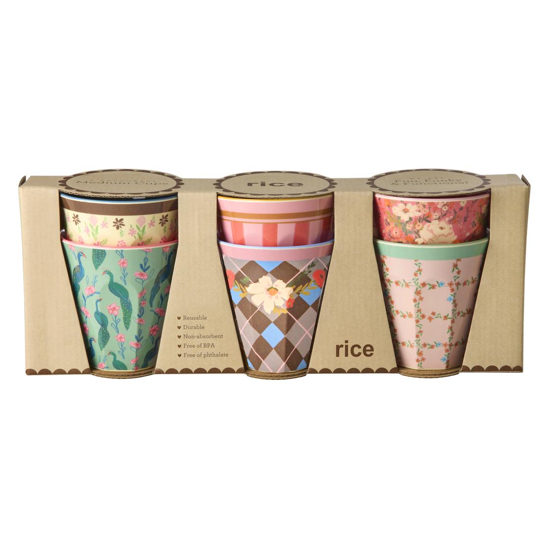 Rice - Melamine Cups with All You Need is Love and... Prints - Small - 160 ml - 6 Pack (5708315266641)