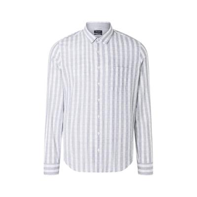 Langarmhemd MAERZ MUENCHEN "Maerz Muenchen 745101 Langarmhemd Herren Bekleidung", Herren, Gr. 37/38, EURO-Größen, blau, 100% Baumwolle, Hemden