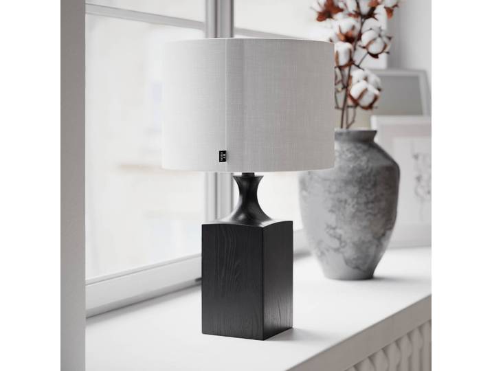 By Rydéns Tischlampe Woody, schwarz, für Wohn- / Esszimmer, Holz