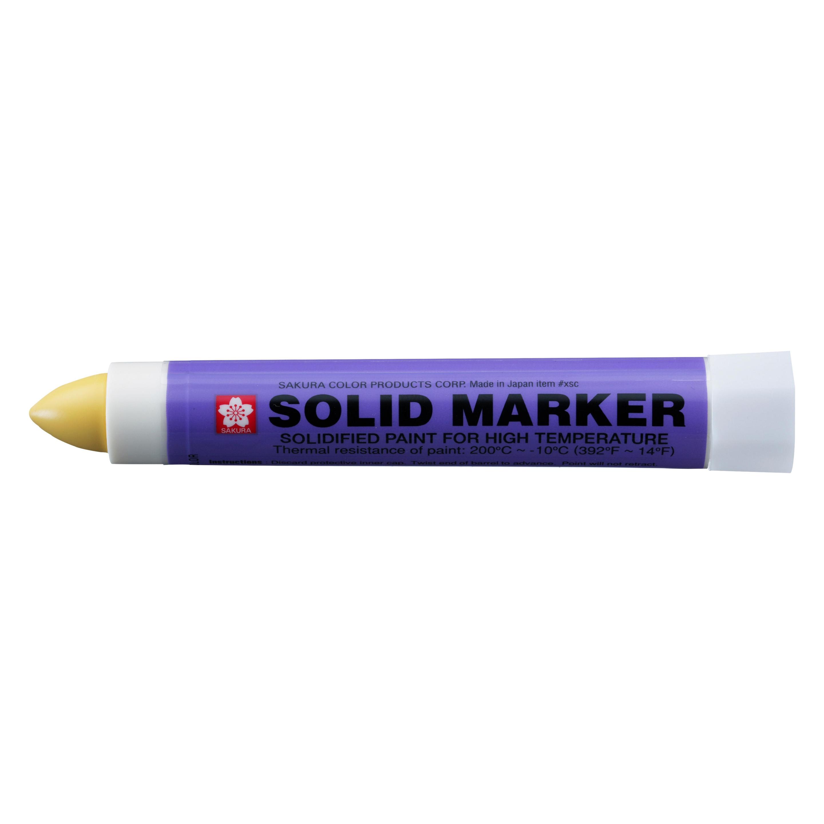 Sakura Permanent-Marker Solid Breit, Gelb, Oberfläche: Beton (1x) (XSC3)