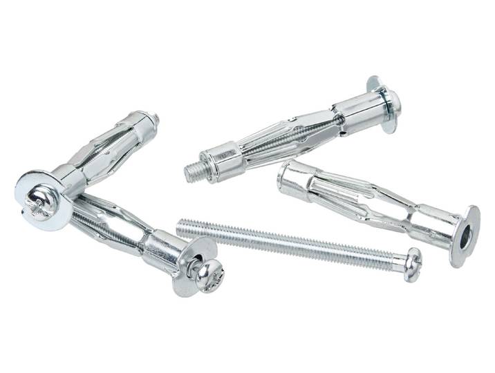 Fischer Hohlraumdübel HM 5 × 52 S NV mit Schrauben 4 Stück
