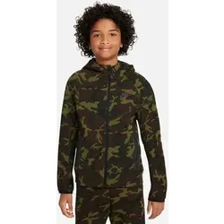 NIKE Kinder Kapuzensweat Tech Fleece Camo Full-Zip, Größe XL in Schwarz Schwarz