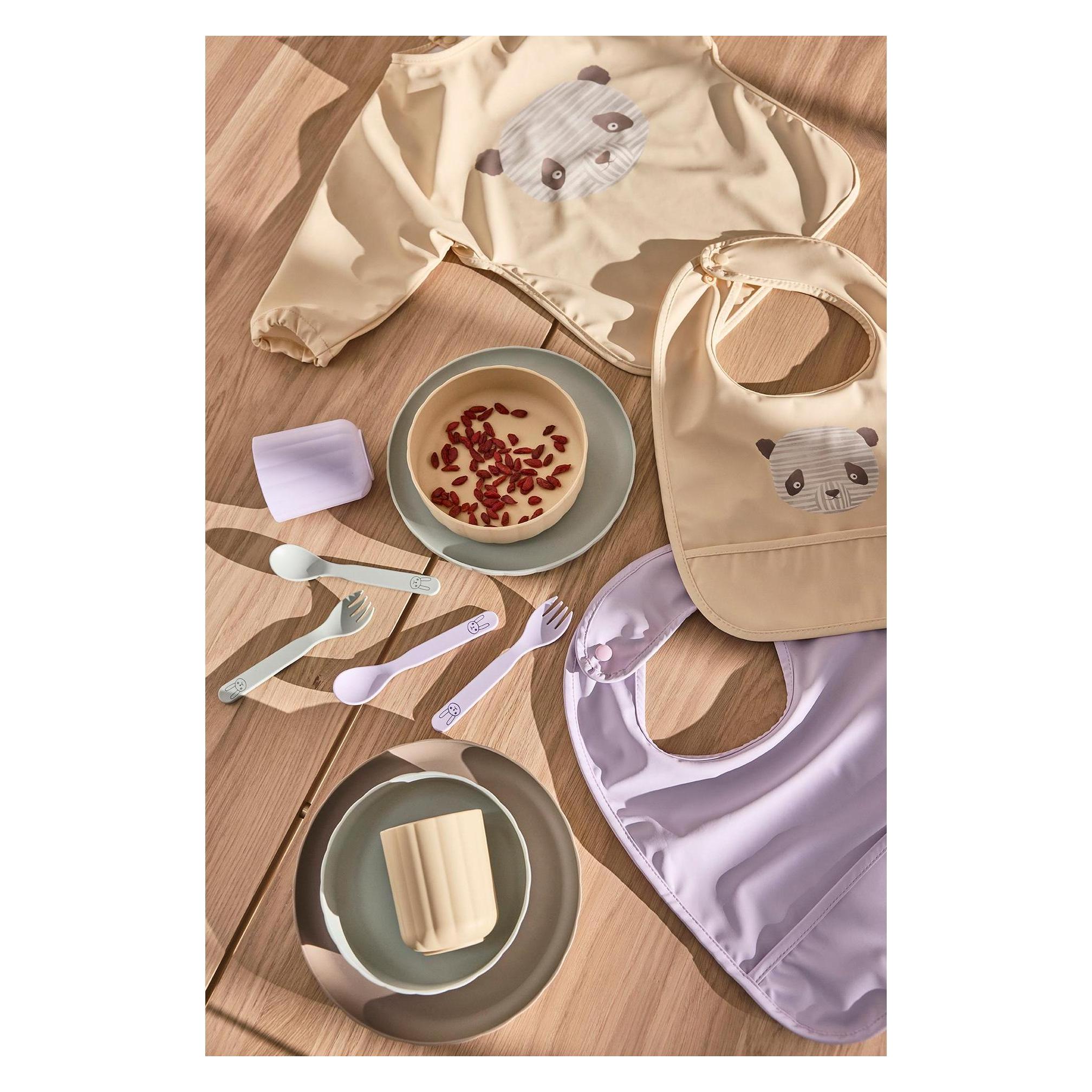 OYOY Mini Kindergeschirrset Pullo 3-er Set, Mint, Taupe, Vanille (M107623)