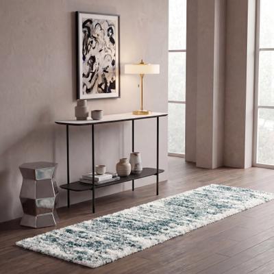 SAFAVIEH Fontana Shag Ambrosia Modern Abstract 2-inch Thick Rug