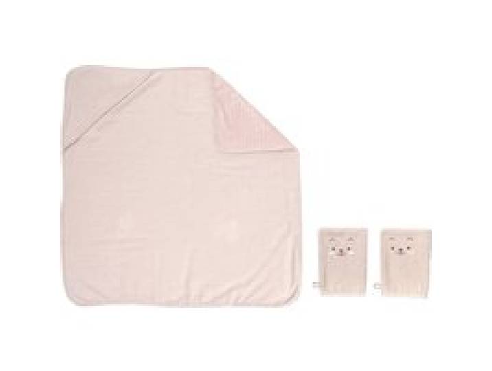 LUPILU® Cape de bain à capuche bébé, 85 x 85 cm (Zébré)