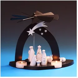 Schalling Black Pyramide Christgeburt mit den 3 Weisen Größe 23 cm