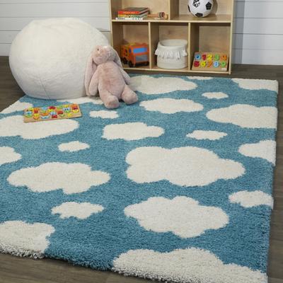 Balta Rugs Mod-Tod Clouds Kids Shag Area Rug