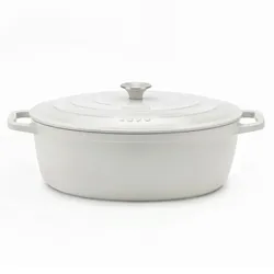 La Fonderie La Fonderie 1890 Runder Schmortopf IENA36 aus emailliertem Gusseisen 36 cm, 7,7 L, Beige
