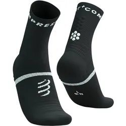 Compressport, Unisex, Sportsocken, Pro Marathon Socks V2.0 (42 - 44), Weiss, Schwarz