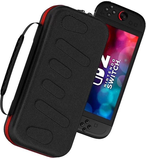 INF Schwarze Tragetasche kompatibel mit Nintendo Switch 2 - Schützende Hartschalen-Reisetasche