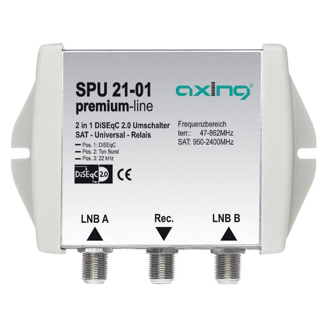Axing SPU 21-01 DiSEqC 2.0 Umschalter, 5,10cm (2") 1 (SPU 21-01)