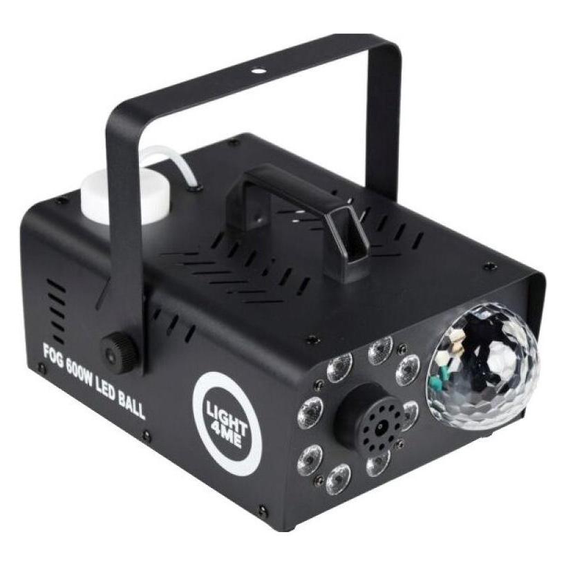Light4Me Generator wytwornica dymu mgły efekt podświetlenia 8x1W RGB kula dyskotekowa (FOG 600W LED BALL)