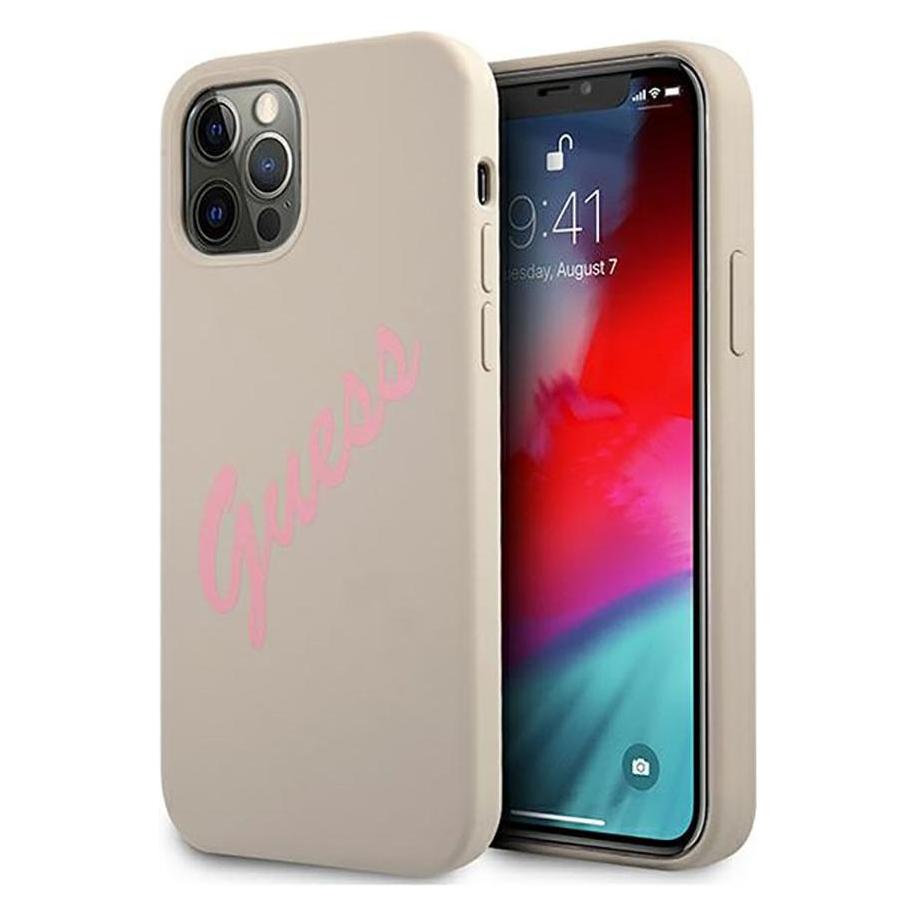 Guess Hard Cover Silicone Vintage (Apple iPhone 12, Apple iPhone 12 Pro) (GUHCP12MLSVSGP)
