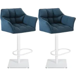 2er Set Barhocker Damaso Stoffbezug