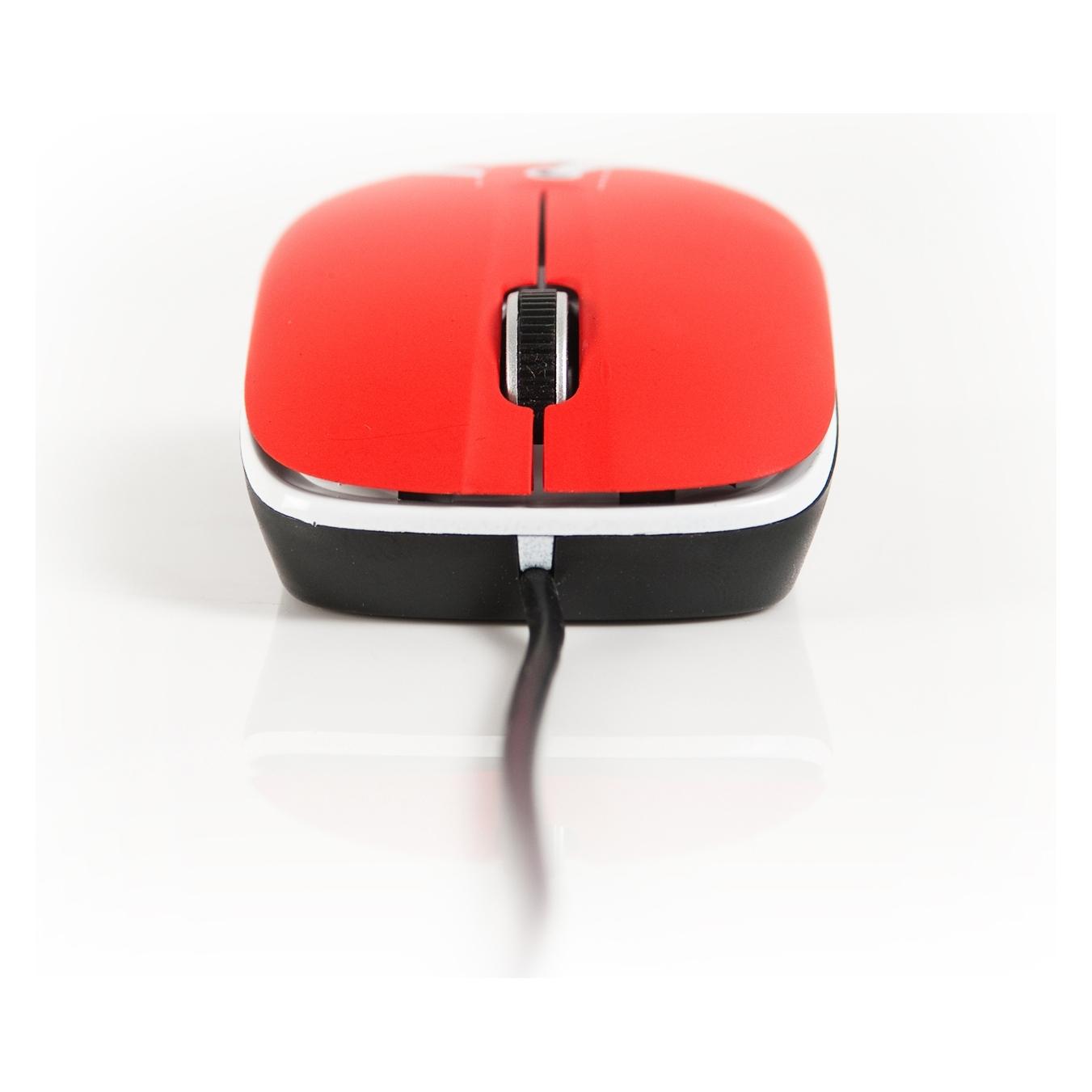 NGS REDSNEAKERMOUSE červená / Myš / Optická / USB / 800 dpi / 3 tlačítka (Kabelgebunden) (NGS REDSNEAKERMOUSE)