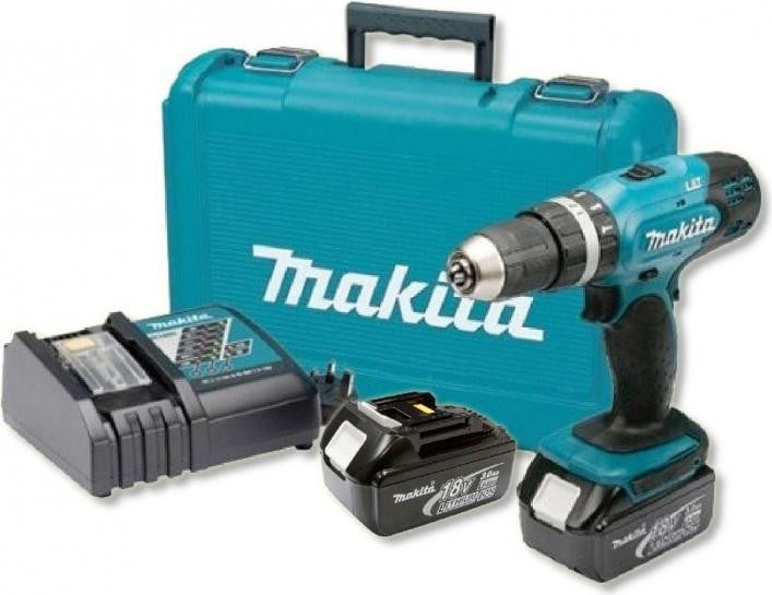 Makita DHP453RFE accuschroefboormachine 18V met 2x 3,0Ah accu's en oplader