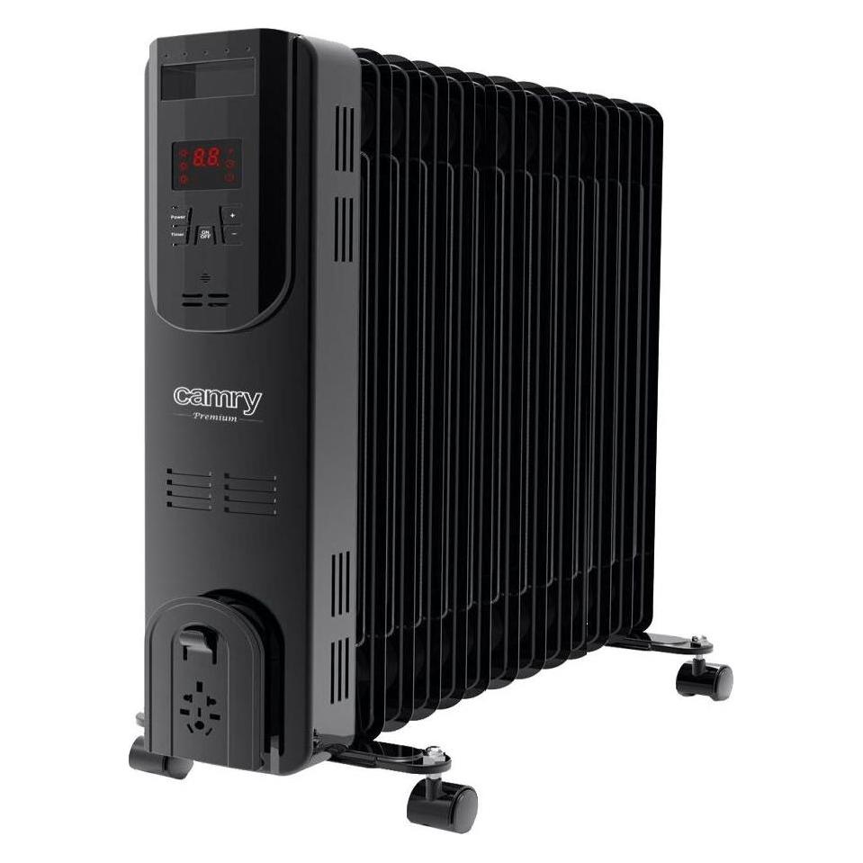 Camry Oil-Filled Radiator with Remote Control CR 7814 2500 W, Number of power levels 3, Black (2500 W) (CR 7814)