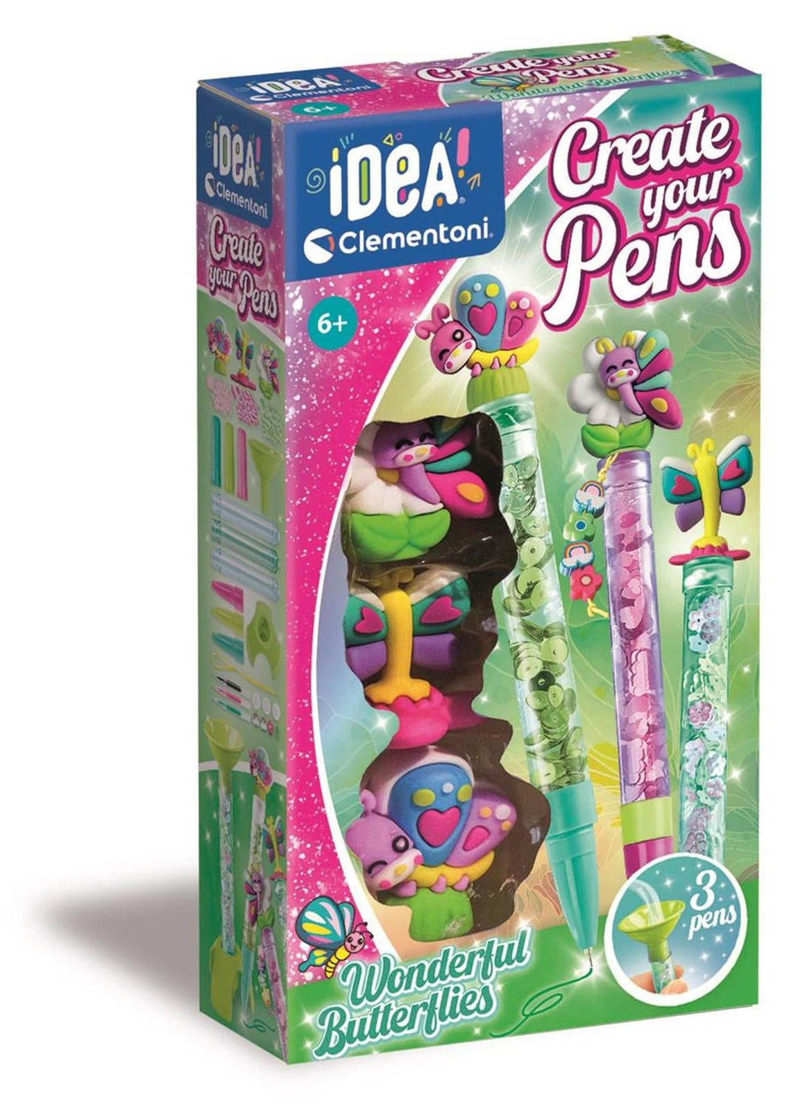 Clementoni Create Your Pens - Wonderful Butterflies
