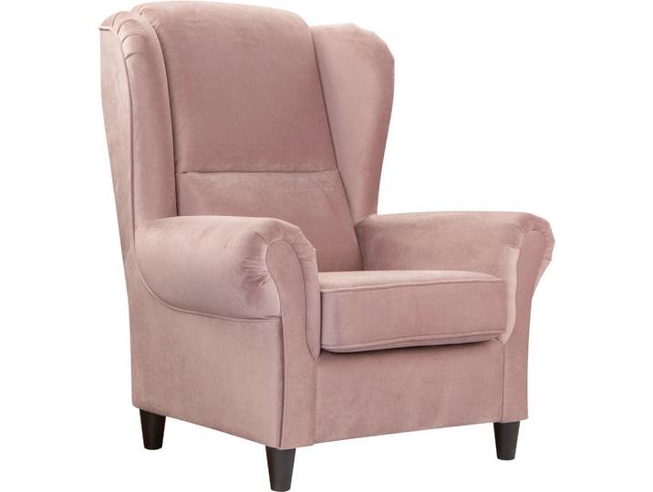 Mid.you Ohrensessel, Rosa, Holz, 94x112x92 cm, Made in EU, Wohnzimmer, Sessel, Ohrensessel