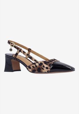 Women's Cyrene Slingback Pump by J. Renee in Brown Black (Size 7 M)