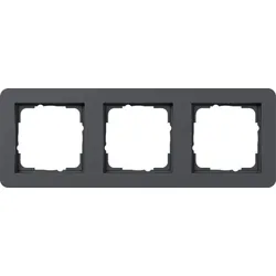 Gira 0213152 Abdeckrahmen 3-fach Gira E1 Anthrazit