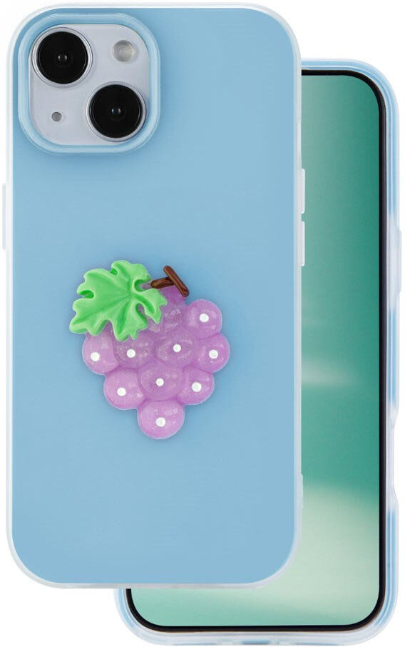 iPhone 15 TFO 3D Frugt Case - Vindruer