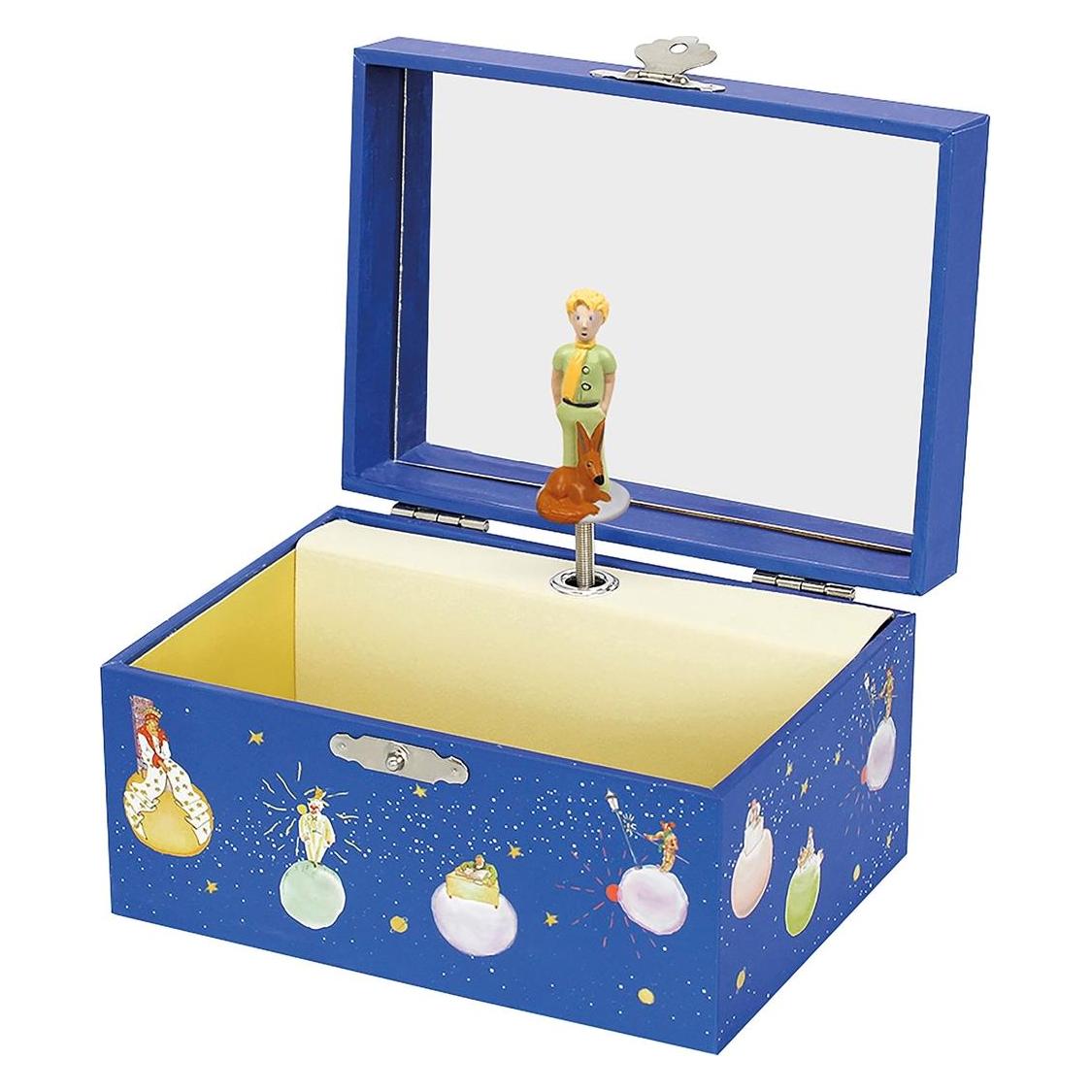 Trousselier Schmuckkästchen mit Musik, Kleiner Prinz, blau, nachtleuchten (S91230)