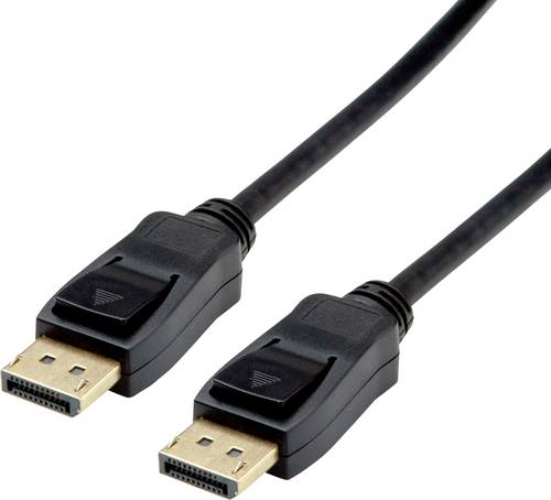 Value DisplayPort Anschlusskabel DisplayPort Stecker, DisplayPort Stecker 3.00 m Schwarz 11.99.5812 Geschirmt DisplayPort-Kabel