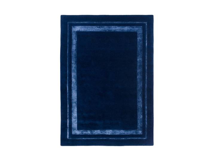 Handgefertigter Designer Wollteppoch „Redbrook“, verschiedene Grössen Midnight LAURA ASHLEY