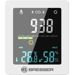 Bresser Optics 7004020GYE000, Thermometer + Hygrometer, Weiss