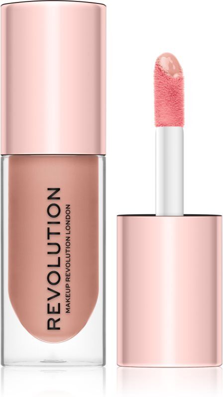 Revolution Pout Bomb plumping lip gloss with high gloss effect shade Candy 4.6 ml
