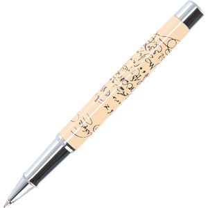 Moses Tintenroller libri-x William Shakespeare, 81044, Gehäuse beige/anthrazit, Schreibfarbe blau