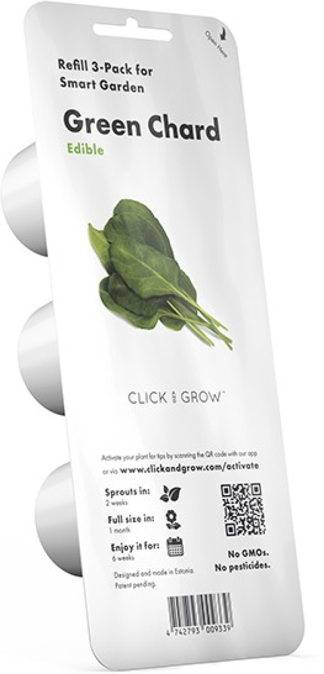 Cápsulas de Sementes Click and Grow 3 Acelga Verde - Acelga-Verde