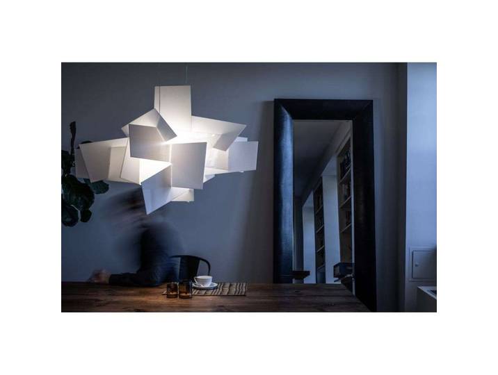 Big Bang Jeu d'abat-jour pour Suspension Blanc - Foscarini - Plastique