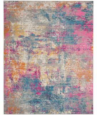 Nourison Passion Abstract Watercolor Multicolor Area Rug