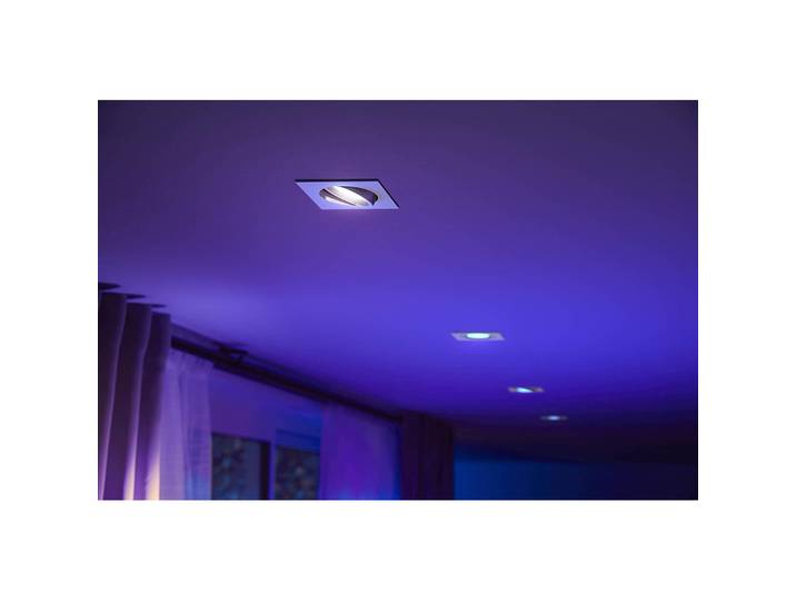 Eclairage encastré LED Phlips HUE Centura RGBW 5\,7 W 350 lm 2200-6500 K blanc - compatible avec SMART HOME by hornbach