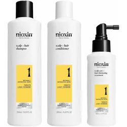 Nioxin, Shampoo, System 1 Kit Shampoo 150ml Conditioner 150ml Treatment 50ml - Mild Thinning Kit (Flüssiges Shampoo, 350 ml)