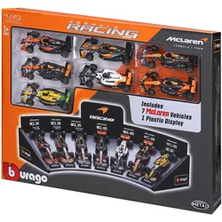 Bburago F1 7er-Set Displaykurve McLaren 1/43