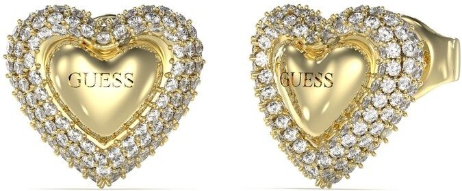 Guess Pendientes beloved de acero. Oro
