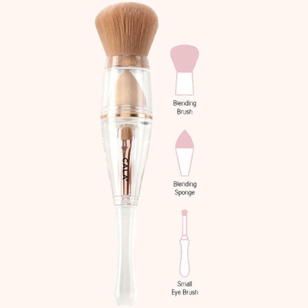 Cala Complexion Trio Round 3 in 1 Brush with Blending Sponge 1&nbsp;un.