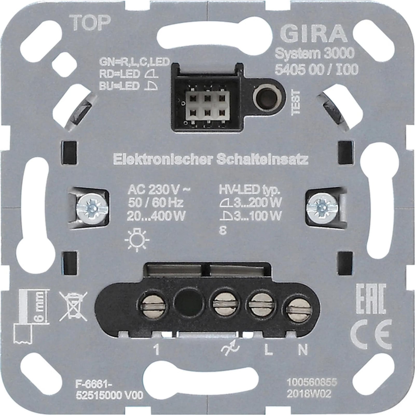 Gira System 3000 elektronische schakelmodule 230 V