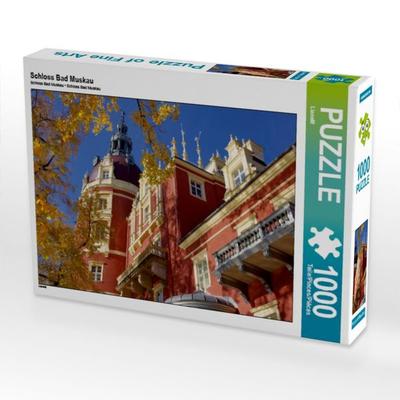 CALVENDO Puzzle Schloss Bad Muskau | 1000 Teile Lege-Größe 64x48cm Foto-Puzzle für glückliche Stunden